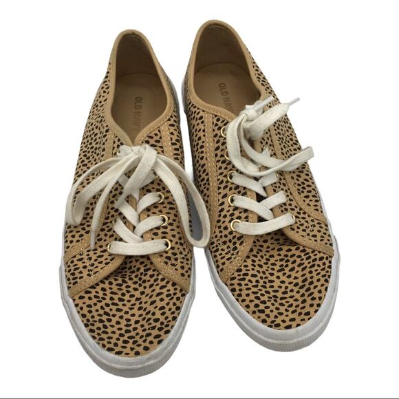 Old Navy Lace Up Animal Print Sneakers - 8 - Picture 2 of 8